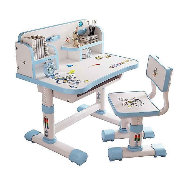 NUODWELL Kinderschreibtisch Schreibtisch und Stuhl-Set für Kinder, mit Schu günstig online kaufen
