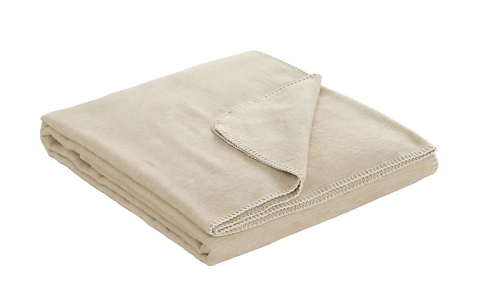 IBENA Wohndecke  Leichte Mischdecke ¦ beige ¦ Baumwollmischgewebe ¦ Maße (c günstig online kaufen