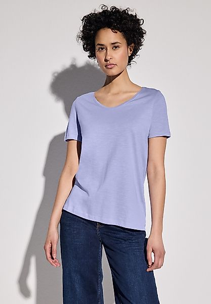 STREET ONE V-Shirt, mit abgerundetem V-Ausschnitt günstig online kaufen