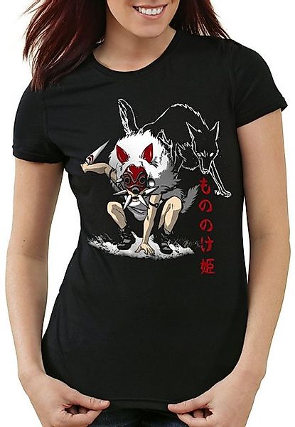 style3 T-Shirt Mononoke Wolf manga anime japanisch studio ghibli günstig online kaufen