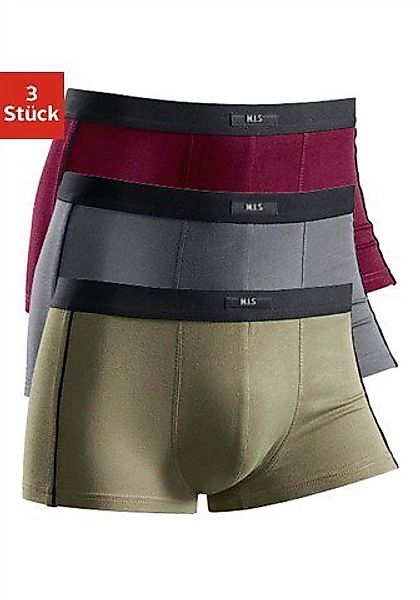 H.I.S Boxer Boxershorts für Herren (Packung, 3-St) mit schmalen Piping an d günstig online kaufen
