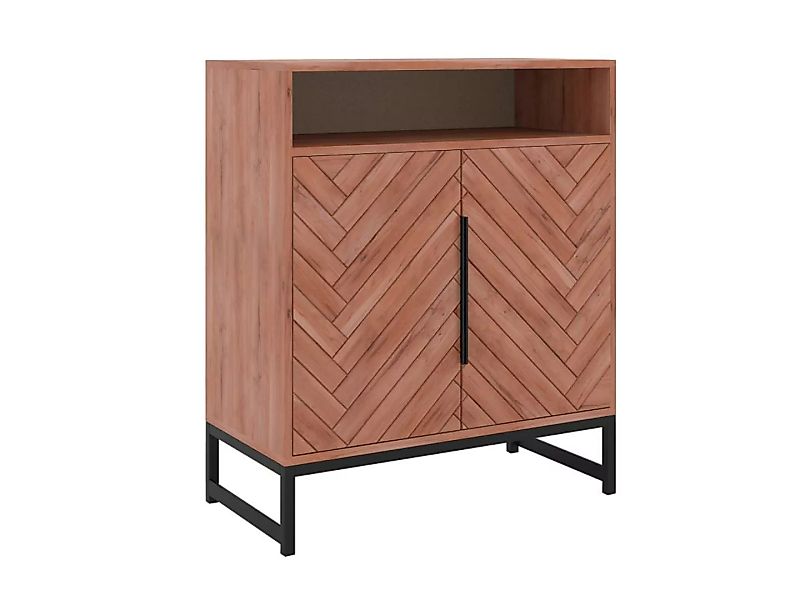 Sideboard mit 2 Türen & 1 Ablagefach - Akazienholz & Metall - Holzfarben & günstig online kaufen