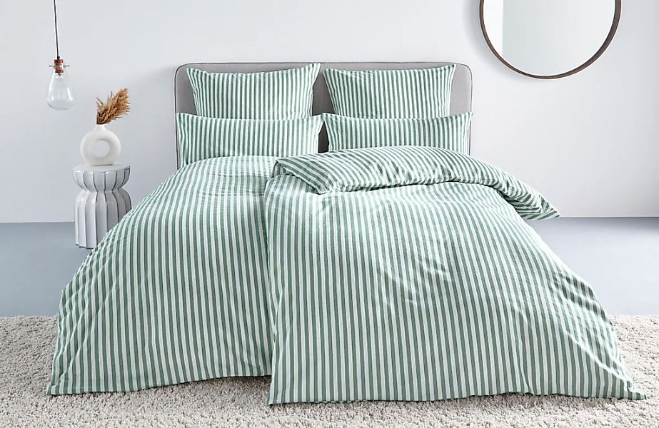 LeGer Home by Lena Gercke Bettwäsche "Linnea" 2 aus 100% Baumwolle, Streife günstig online kaufen