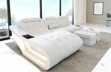 Sofa Dreams Ecksofa Leder Sofa Couch günstig online kaufen