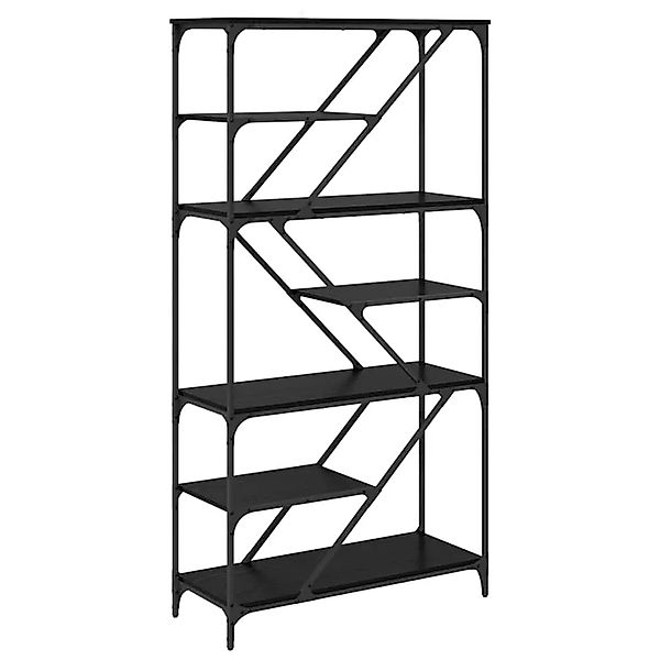 vidaXL Bücherregal Schwarz Eichen-Optik 91 x 36 x 176 cm Holzwerkstoff 8827 günstig online kaufen