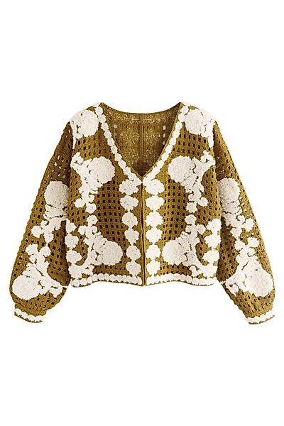 Next Strickjacke Strickjacke mit Häkeldetails und günstig online kaufen