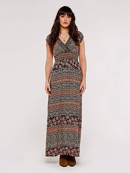 Apricot Maxikleid Folklore Maxikleid, mit gesmokter günstig online kaufen