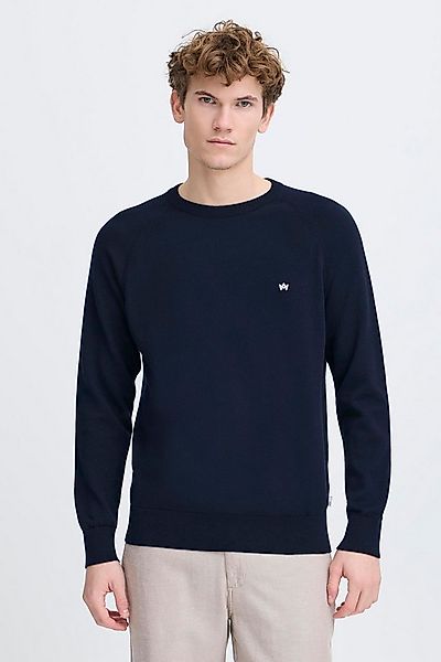Kronstadt Strickpullover KSEmil Basic Crewneck mit Stickerei günstig online kaufen