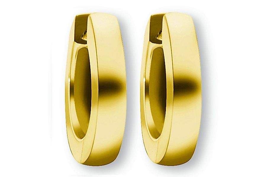 ONE ELEMENT Paar Creolen Ohrringe Creolen aus 585 Gelbgold Ø 12,0 x 2,0 mm, günstig online kaufen