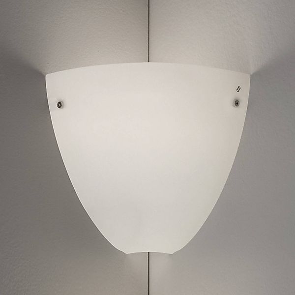 Wandlampe Corner, Inneneckmontage, weiß satiniert günstig online kaufen