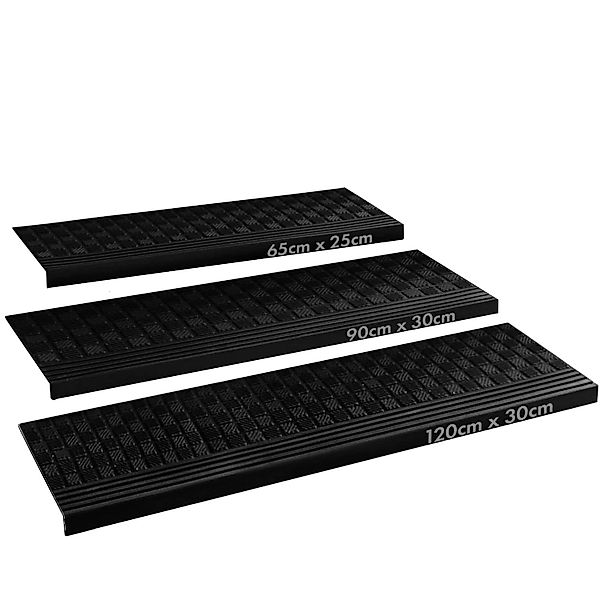 KARAT Stufenmatte aus Gummi Diamond Wetterfest Rutschhemmend 30 x 90 cm 5er günstig online kaufen
