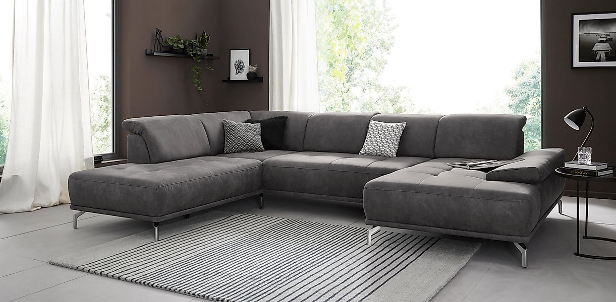 Places of Style Wohnlandschaft "Caluna", Inkl.Sitztiefenverstellung, wahlwe günstig online kaufen