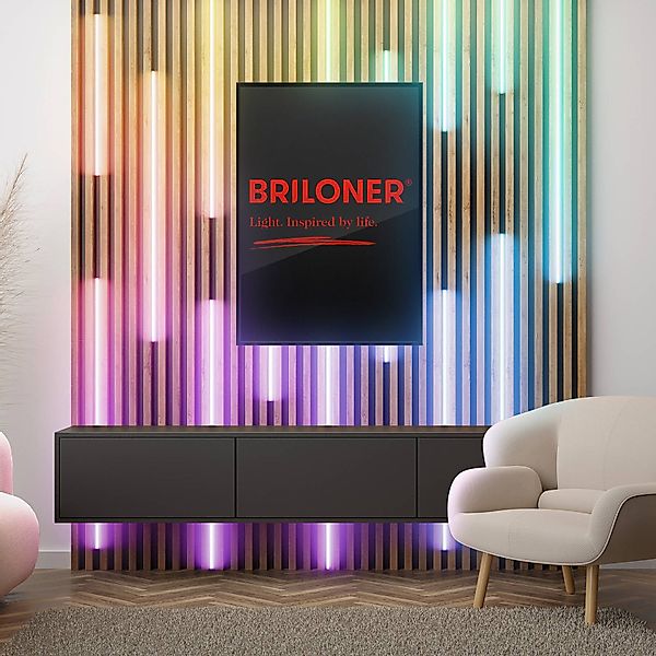 Briloner LED Band Pimp your Panel Starter-Set Fernbedienung Dimmbar RGB+W 2 günstig online kaufen