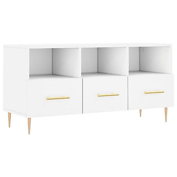 vidaXL TV-Schrank TV-Board Weiß 102x36x50 cm Holzwerkstoff günstig online kaufen