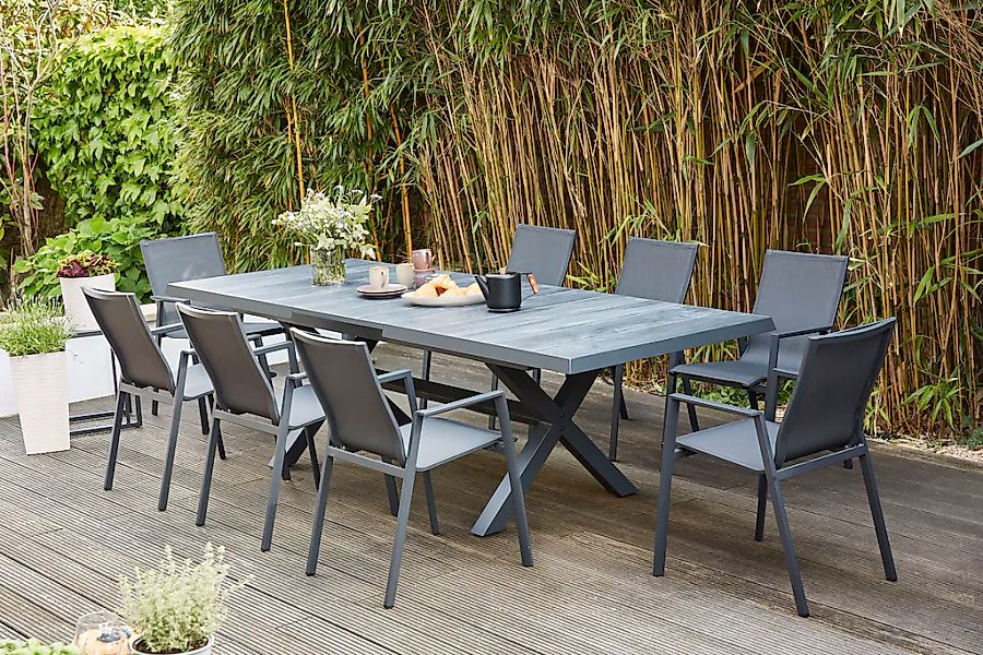 Siena Garden Garten-Essgruppe "Reno / Messina Set", (Set, 9 tlg.), bestehen günstig online kaufen