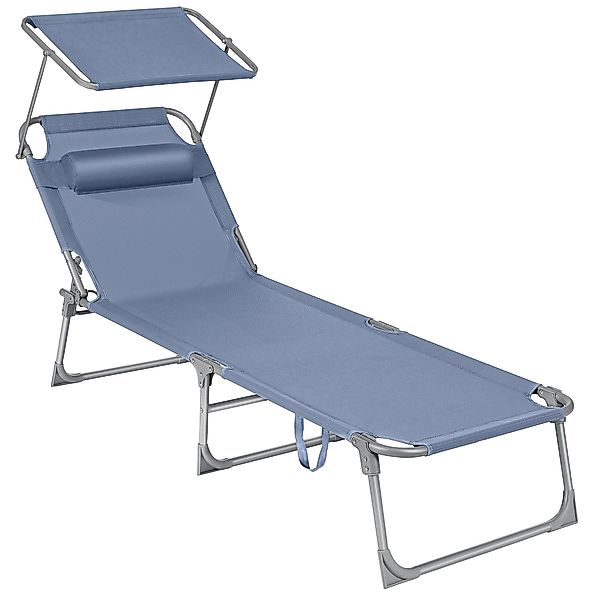 SONGMICS Gartenliege, 1 St., klappbarer Liegestuhl,193x53x29cm,mit günstig online kaufen