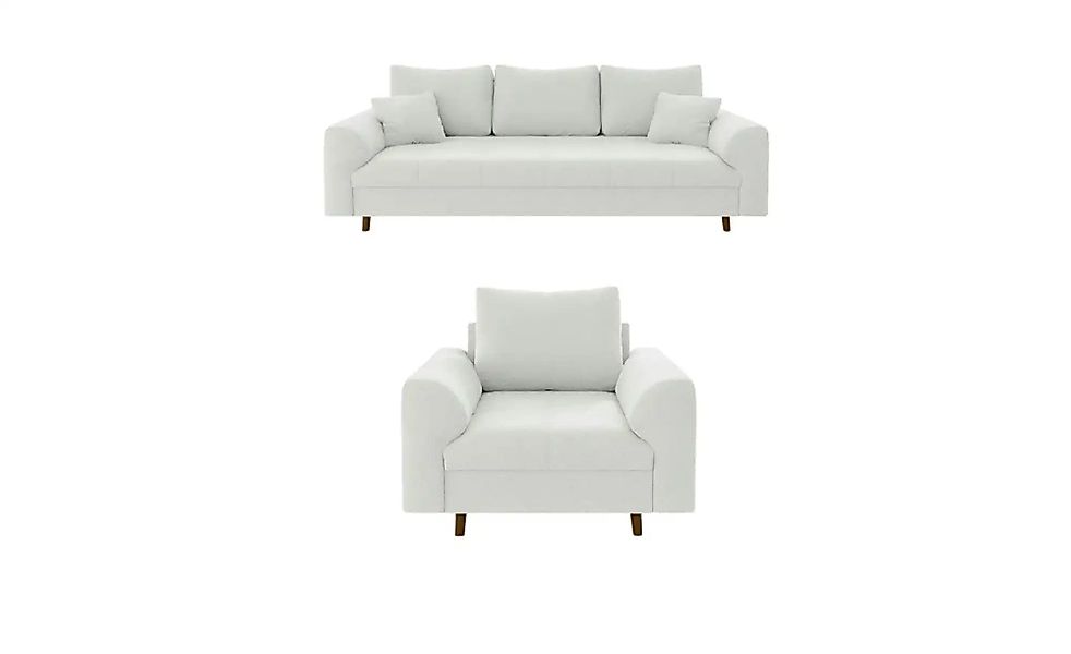 S-STYLE Polstergarnitur 3+1  Lars ¦ weiß ¦ Maße (cm): B: 210 H: 81 Polsterm günstig online kaufen