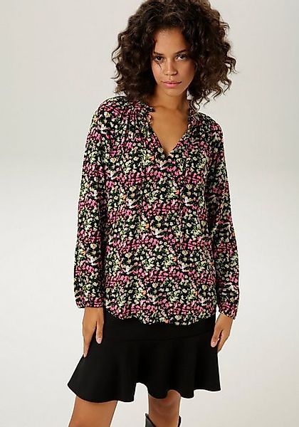 Aniston CASUAL Schlupfbluse mit farbenfrohem Blümchendruck günstig online kaufen