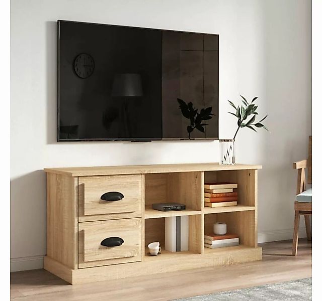 furnicato TV-Schrank Sonoma-Eiche 102x35,5x47,5 cm Holzwerkstoff günstig online kaufen