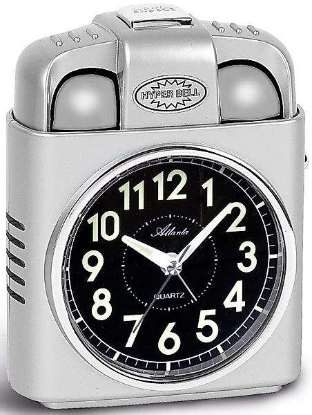 Atlanta Quarzwecker »1947/19« extra laut, Lautstärkenregulierung, mit Glock günstig online kaufen