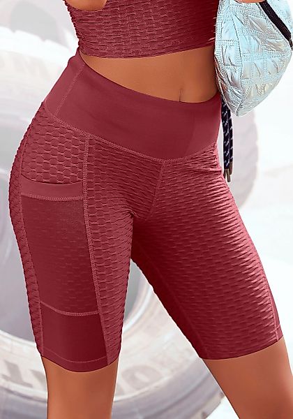 Vivance active Radlerhose, mit Wabendesgin und zwei Taschen günstig online kaufen