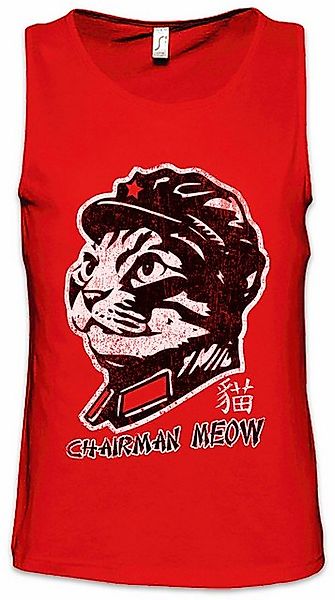 Urban Backwoods Tanktop Chairman Meow Ärmelloses T-Shirt Mao Cat Cats Socia günstig online kaufen