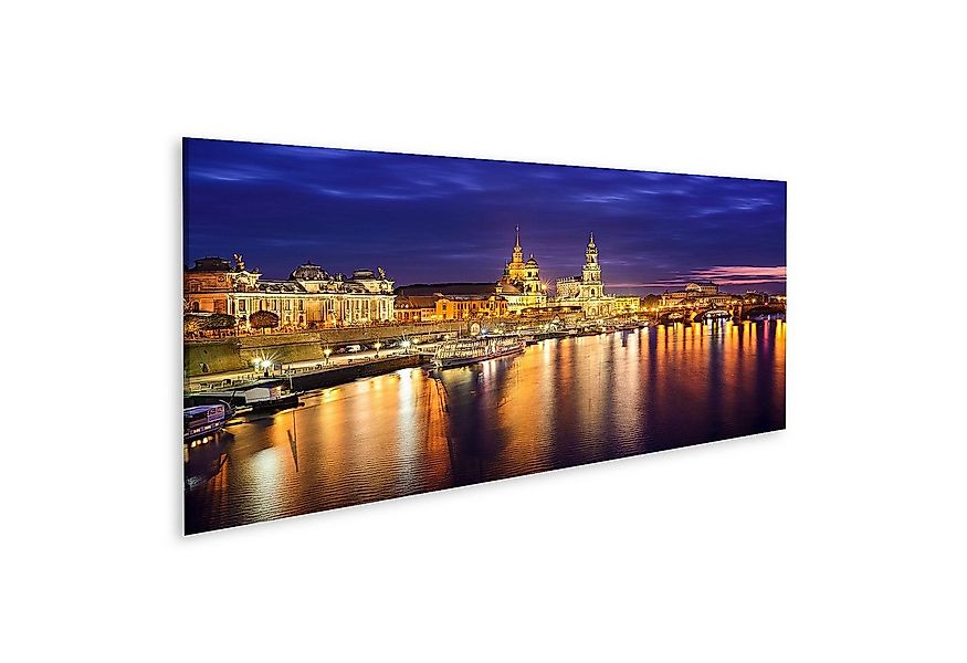 islandburner Leinwandbild Bild auf Leinwand Dresden Deutschland Stadtsilhou günstig online kaufen