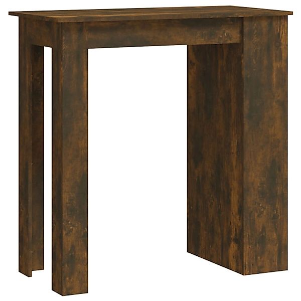 vidaXL Bartisch mit Regal Räuchereiche 102x50x103,5cm Holzwerkstoff günstig online kaufen
