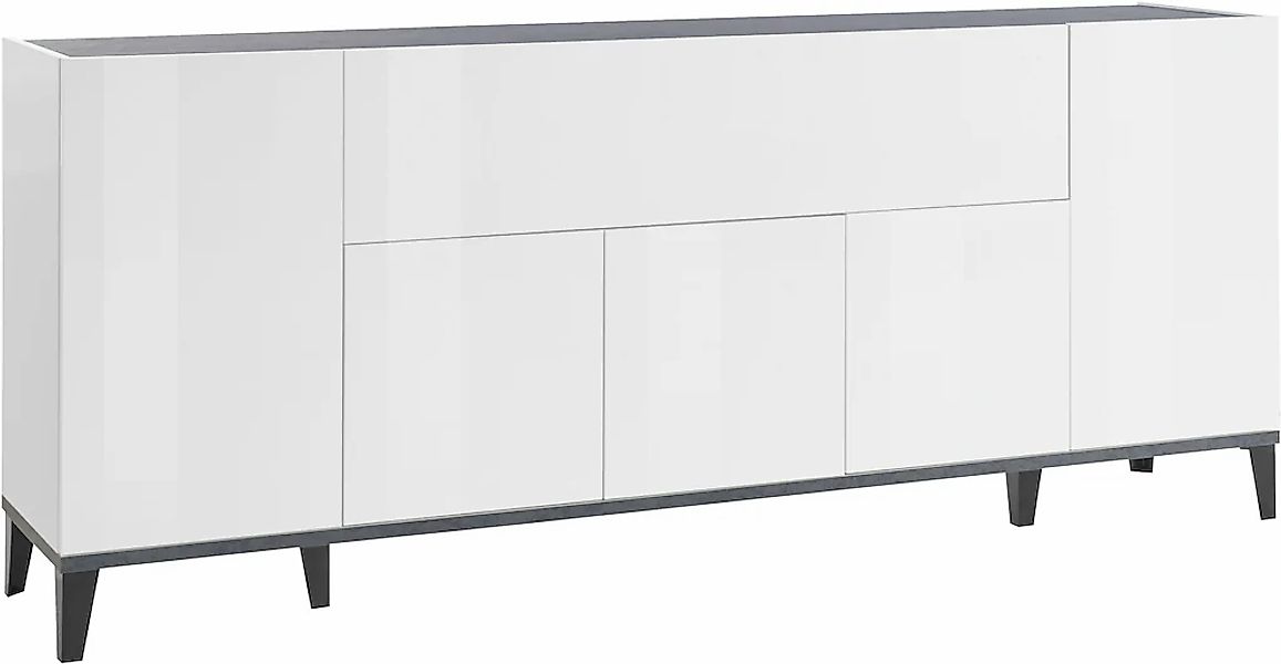 INOSIGN Sideboard "Sunrise", Kommode mit 5 Türen und 1 Klapptür, Breite 200 günstig online kaufen