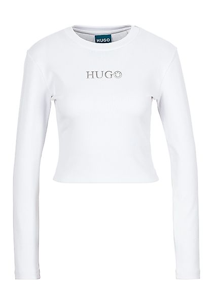 HUGO Blue Langarmshirt Della mit Rundhalsausschnitt günstig online kaufen