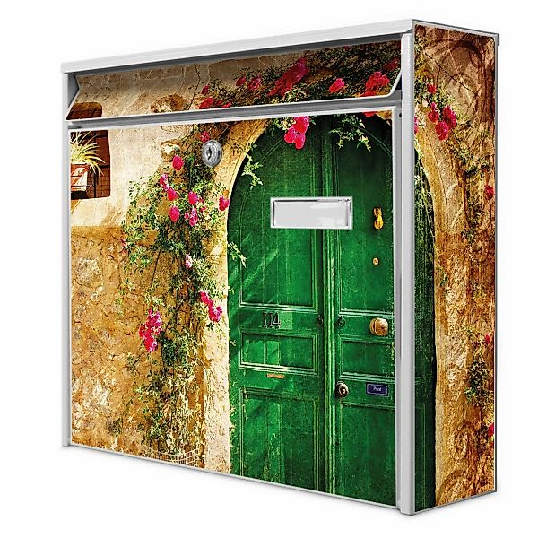 Banjado Briefkasten Weiß 36.2x32.2x10cm Groß / Inkl. Montagematerial & 2 Sc günstig online kaufen