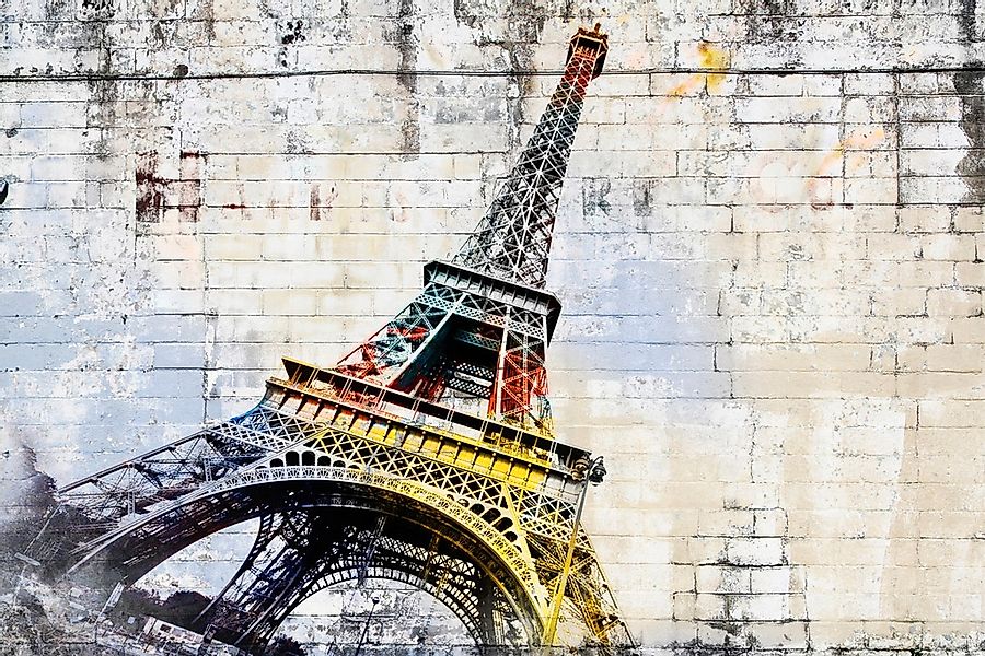 Papermoon Fototapete "Eiffelturm Graffiti" günstig online kaufen