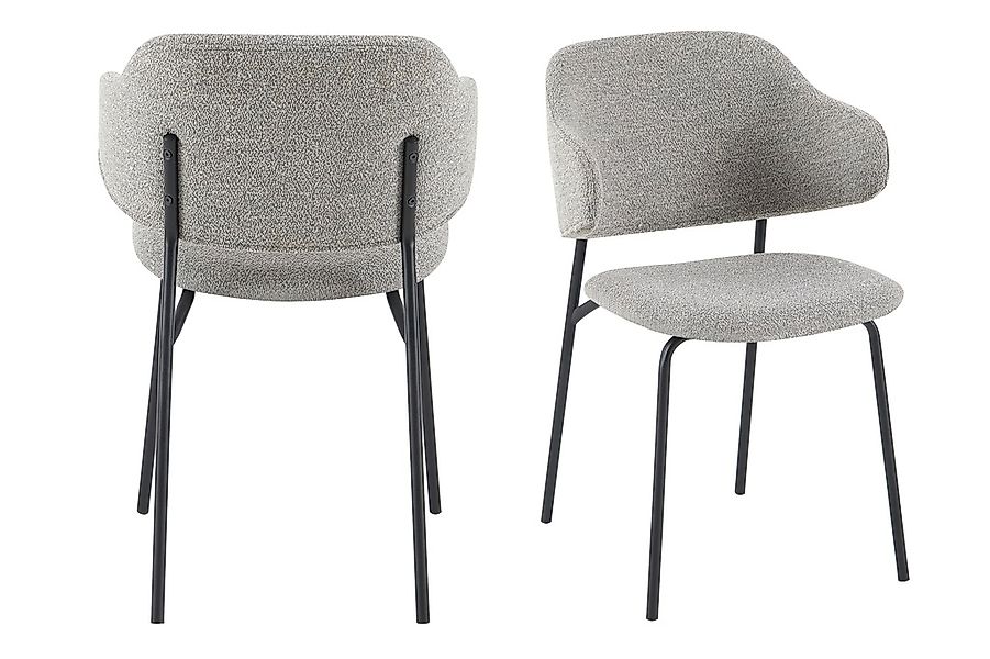 SalesFever Armlehnstuhl "Komfortabler Esszimmerstuhl mit Stil" (Set) 2 Stk. günstig online kaufen