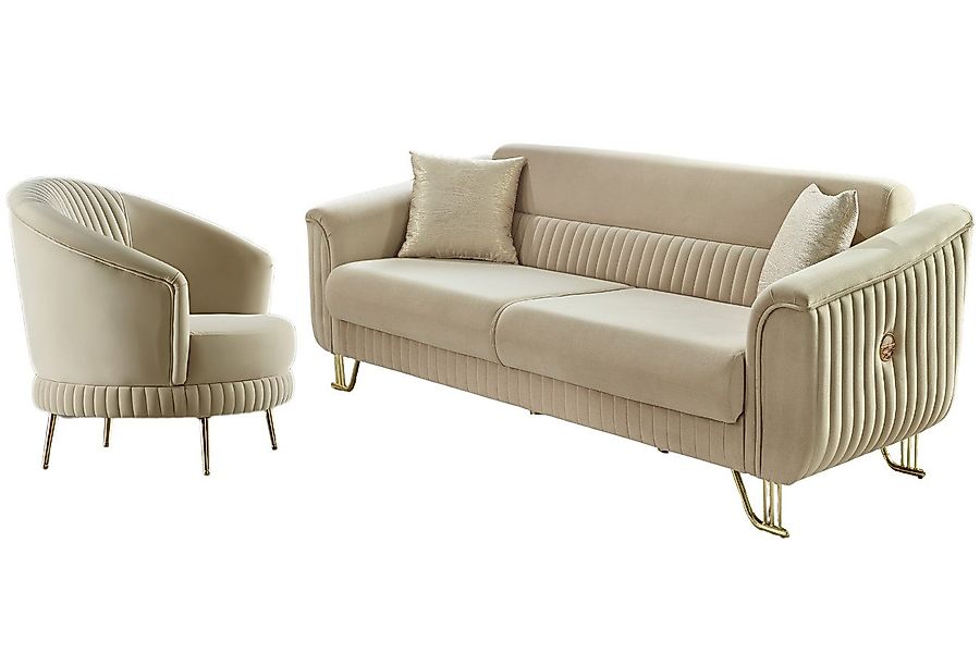 Villa Möbel Polstergarnitur Vega, (Set, 2-tlg), günstig online kaufen
