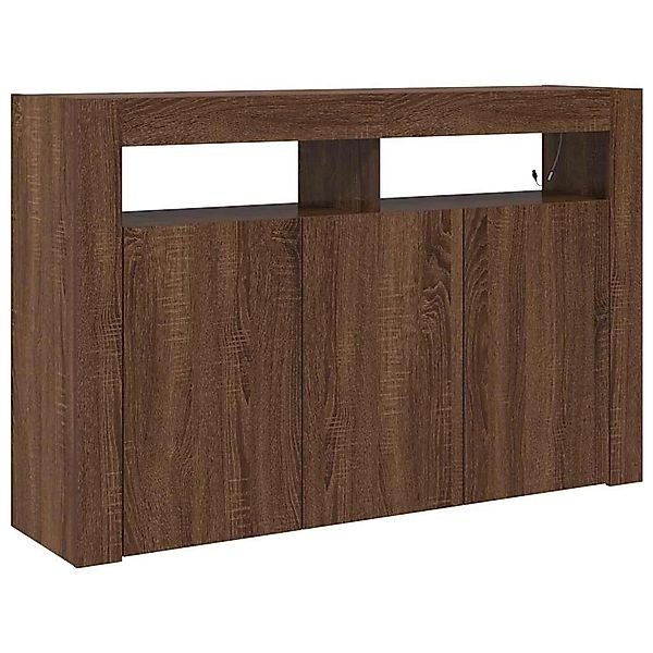 vidaXL Sideboard Braun Eichen-Optik 116 x 30 x 75 cm Holzwerkstoff 3333882 günstig online kaufen