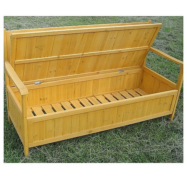 Melko Gartenbank Gartenbank Sitzbank Braun Stauraum Küchenbank Auflagenbox günstig online kaufen