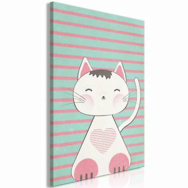 artgeist Wandbild Striped Kitten (1 Part) Vertical mehrfarbig Gr. 40 x 60 günstig online kaufen