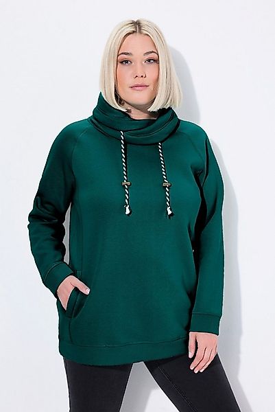 Ulla Popken Sweatshirt Bis 64 Sweatshirt mit Stehkragen Pullover günstig online kaufen