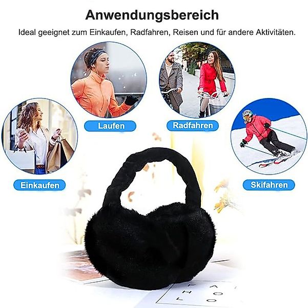 Bextsrack Ohrenmütze Faltbare Ohrwärmer für Windschutz und Wärme (1-St) Wei günstig online kaufen
