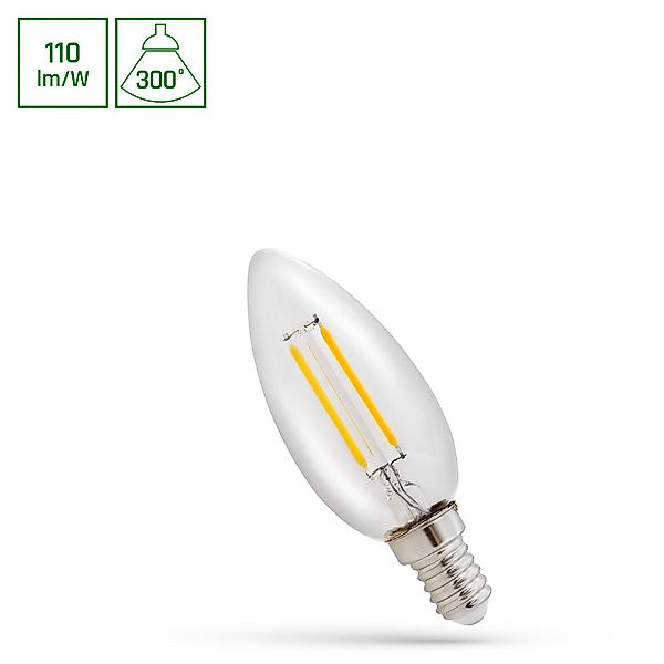 Spectrum LED-Leuchtmittel LED E14 C35 Filament günstig online kaufen