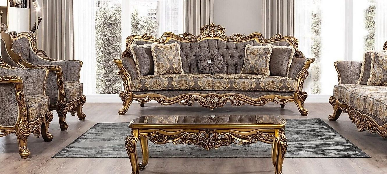 JVmoebel Couchtisch Eleganter Beistelltisch aus Holz im Barockstil (1-St), günstig online kaufen