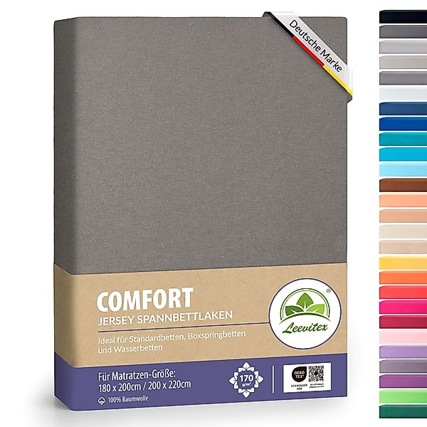 leevitex® Spannbettlaken Spannbettlaken Boxspringbett & Wasserbett Spannbet günstig online kaufen