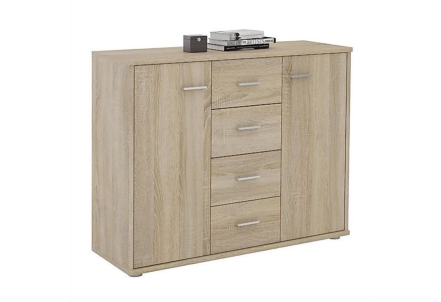 CARO-Möbel Highboard JAMIE, Sideboard Kommode Mehrzweckschrank für Wohnzimm günstig online kaufen
