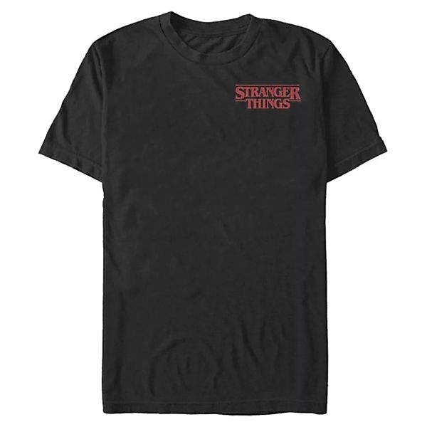 Netflix - Stranger Things - Logo Pocket - Männer T-Shirt günstig online kaufen
