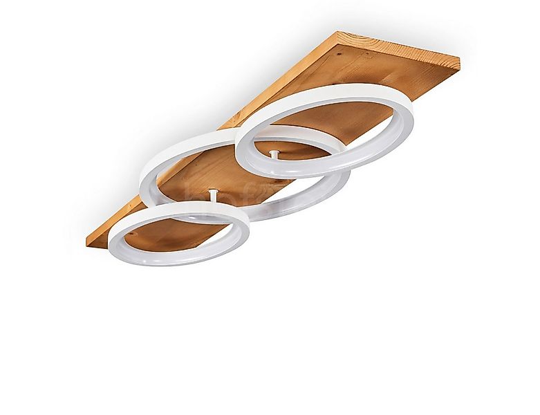 hofstein Deckenleuchte »Palermo« moderne Deckenlampe aus Metall/Holz/Kunsts günstig online kaufen