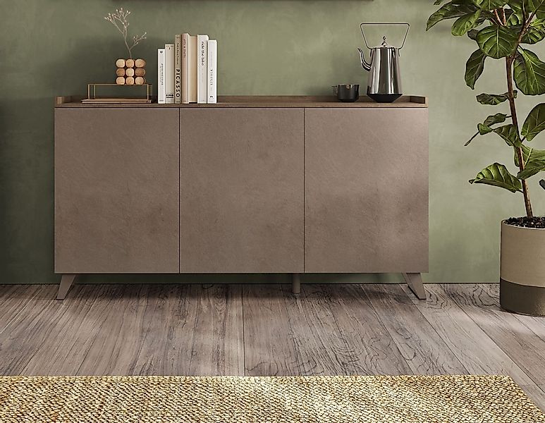 INOSIGN Sideboard "Tray, Breite 181, Kommode mit 3 Türen", Top "Tablet", Pu günstig online kaufen