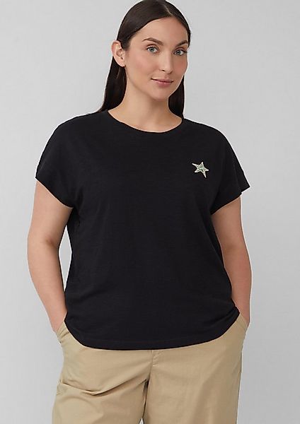 s.Oliver Kurzarmshirt T-Shirt T-Shirt im Relaxed Fit mit kleinem Artwork günstig online kaufen