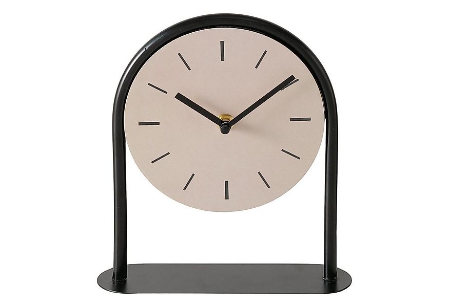 BOLTZE GRUPPE GmbH Tischuhr DIABOLO, Beige, Schwarz, Eisen, Höhe 22 cm günstig online kaufen