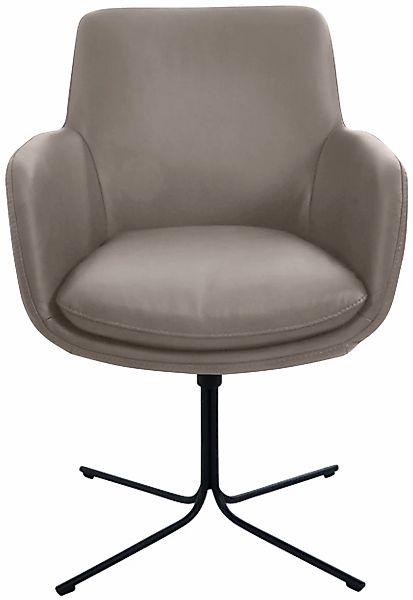 K+W Komfort & Wohnen Drehstuhl "Pego" () filigranem 4-Fuß-Gestell in schwar günstig online kaufen