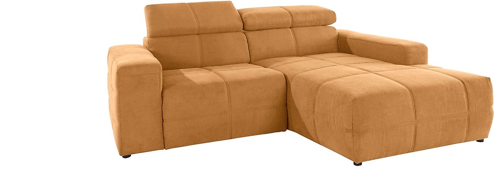 DOMO collection Ecksofa "Brandon, inkl. Kopfteilverstellung, B/T/H: 214/100 günstig online kaufen